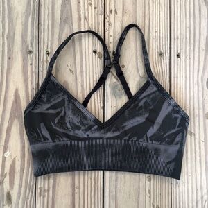 Lululemon License To Train Bra Gray Tie Dye